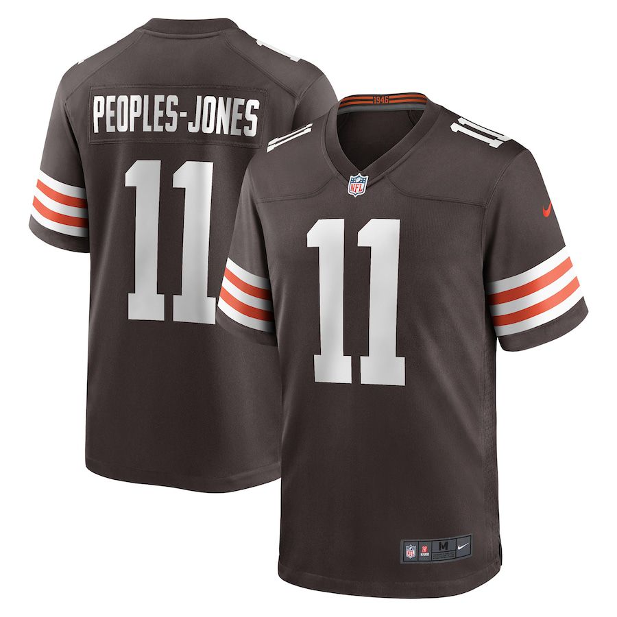 Men Cleveland Browns 11 Donovan Peoples Jones Nike Brown Game NFL Jersey